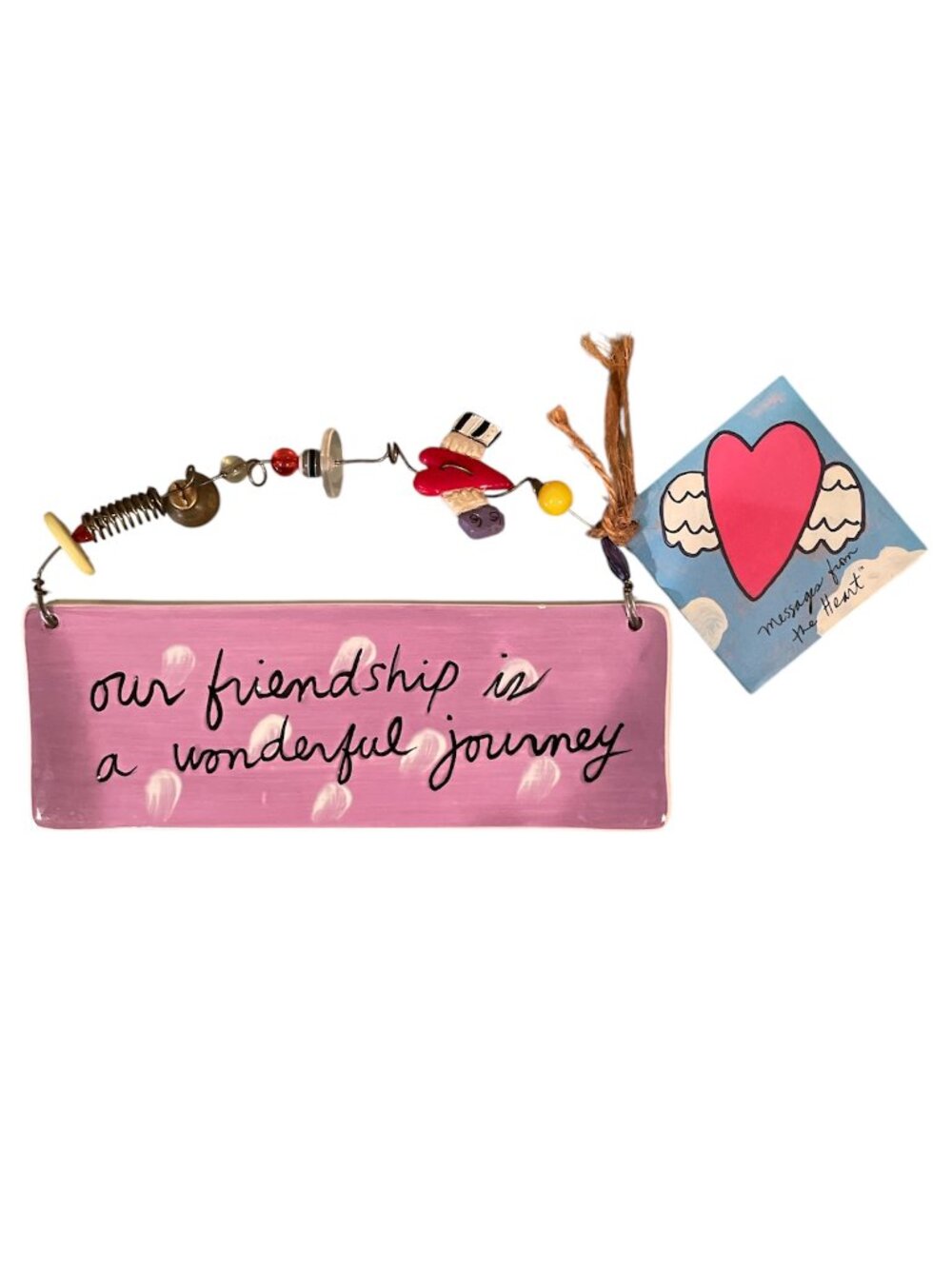 NWT Sandra Magsamen Our Friendship is a Wonderful Journey Wall Plaque